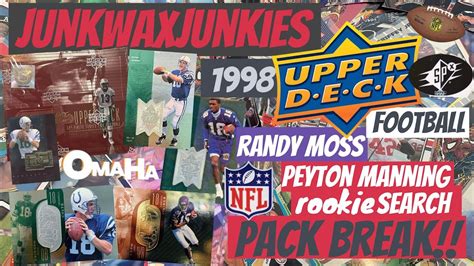 Upper Deck SPX Football 1998 Hobby Box Break Peyton Manning Randy Moss