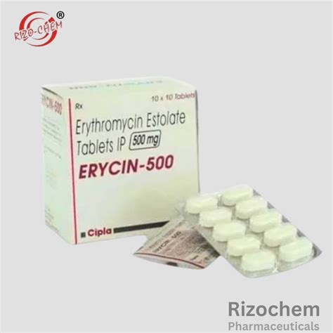 Erythromycin 500mg Tablet Rizochem Pharmaceutical