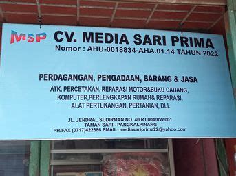 Cv Media Sari Prima Kota Pangkal Pinang Mbizmarket Co Id