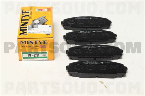 Pad Kit Disc Brake Front Toyota Parts Partsouq