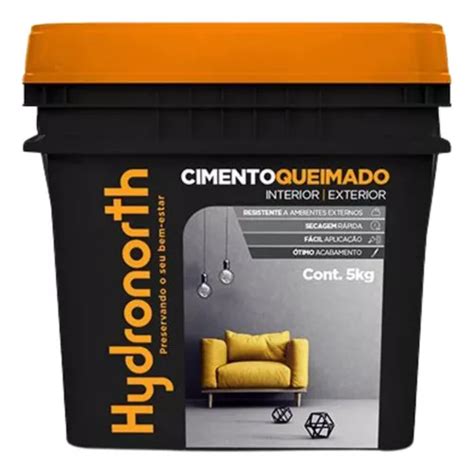 Cimento Queimado Hydronorth Floresta Negra 5kg Frete grátis