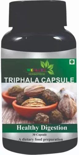 Triphala Extract Capsules Packaging Type Bottle Packaging Size