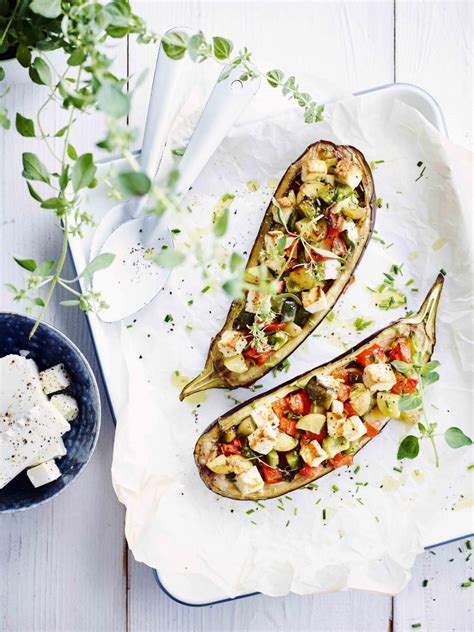 Aubergines farcies à la feta Délices