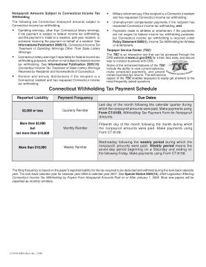 Fillable Online Form Ct Drs Connecticut Withholding Tax Payment