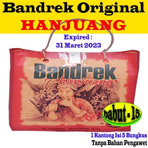 Jual Bandrek Hanjuang Original Kemasan Kantong Kertas Minuman Rempah