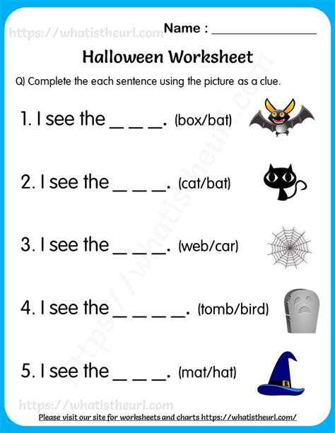 Halloween Worksheets For Grade Your Home Teacher