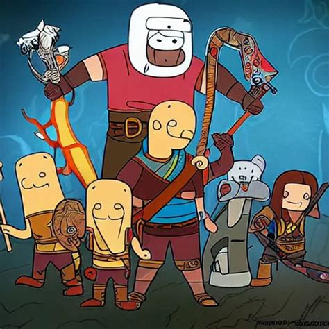 God Of War In The Style Of Adventure Time Stable Diffusion OpenArt