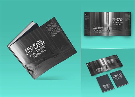 3 Free Book Dust Jacket Mockup PSD Files Good Mockups