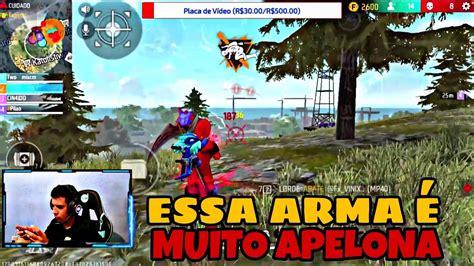 JOGUEI A V4RAP4L A NOVA ARMA DO FREE FIRE E FIZ A LIMPA NESSA