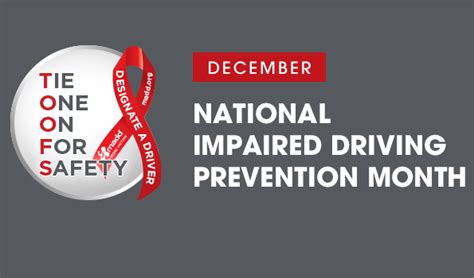 National Impaired Driving Prevention Month Prevention First