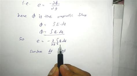 Maxwell S 3rd Derivation Equation Faraday S Law For Electro Magnetic Induction Youtube