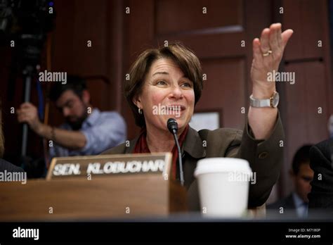 United States Senator Amy Klobuchar Democrat Of Minnesota Speaks To