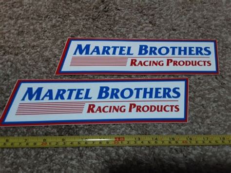 Lot Of 2 Martel Brothers Racing Decals Stickers Pdra Nhra Nascar Super