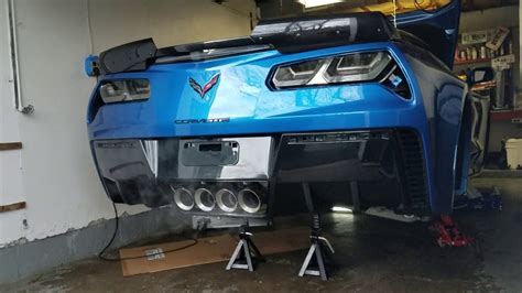 C7 Z06 Corvette With Afe High Flow Main Cat Pipes And Borla X Pipe