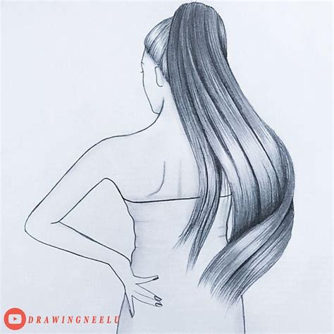 How To Draw A High Ponytail