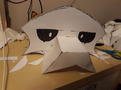 I made this paper puro mask (looks absoulty terrible but eh just wanted ...