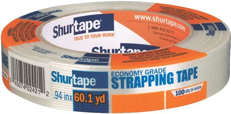 Shurtape Gs 490 Economy Grade Light Duty Fiberglass Reinforced Strapping Tape 55m