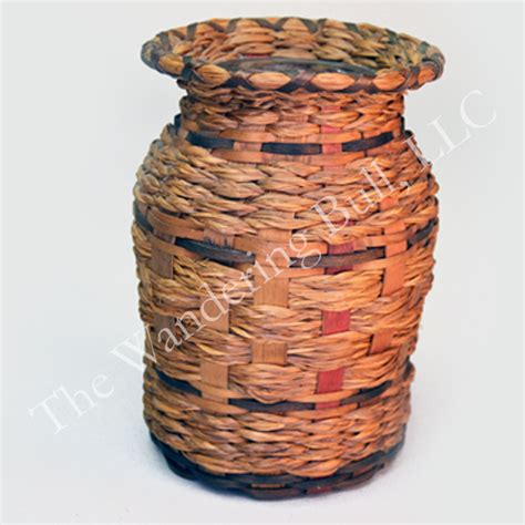 Basket Vase Sweetgrass And Ash The Wandering Bull LLC