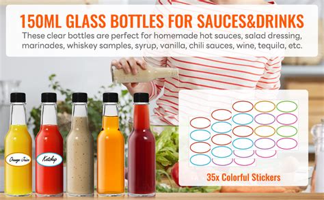 Amazon AuroTrends Hot Sauce Bottles Oz Pack Empty Wine
