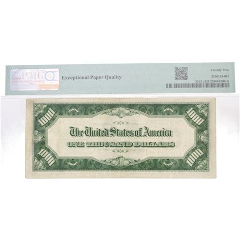 Rare One Thousand Dollar Bill 1934 Series d4 Kansas C… - Gem