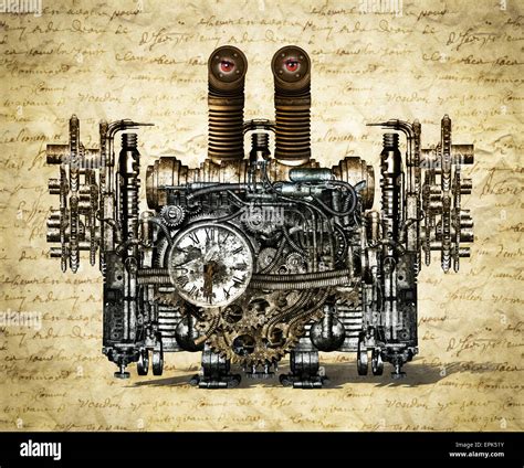 Nostalgic Time Machine Stock Photo Alamy