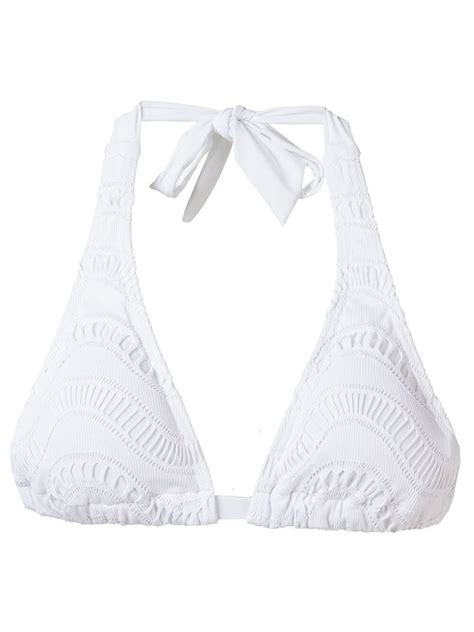 Buy AMIR SLAMA Triangle Bikini To White At 20 Off Editorialist