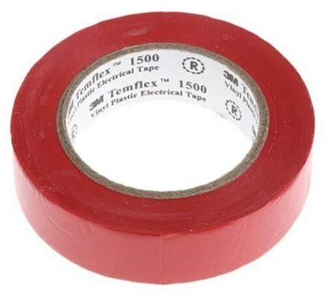 Ruban isolant électrique rouge 3M TEMFLEX 1500 15 mm x 10 m 0 15 mm d