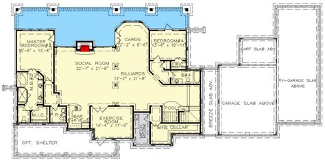 Country Craftsman Plan With Rv Garage And Walkout Basement Ge