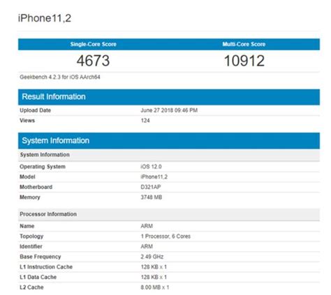 蘋果神秘新機現身geekbench，a11處理器加持身份引發猜測 每日頭條