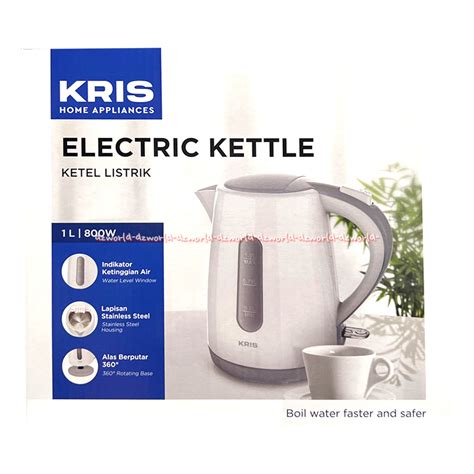 Jual Kris Electric Kettle 1L Ketel Listrik Teko Listrik Pemanas Air