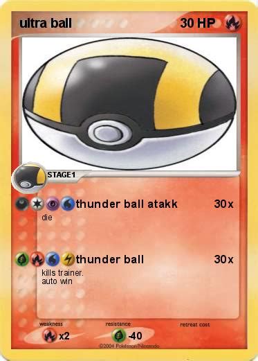 Pokémon ultra ball 1 1 - thunder ball atakk - My Pokemon Card