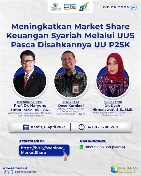 Perbanas Institute Webinar Keuangan Syariah