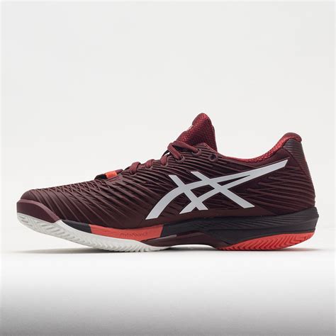 Asics Solution Speed Ff 2 Clay Mens Antique Redwhite Sports Outlets