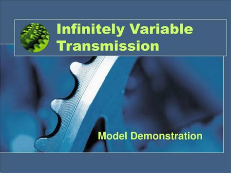 Ppt Infinitely Variable Transmission Powerpoint Presentation Free