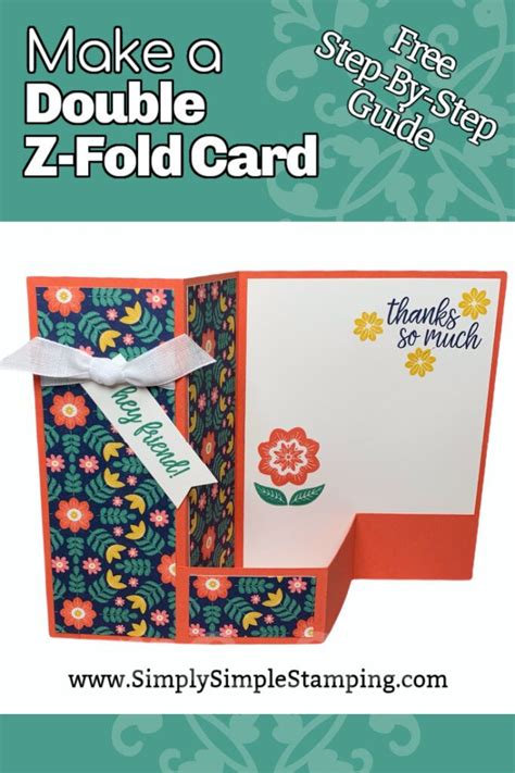 Double Z Fold Card Your Free Step By Step Simple Guide