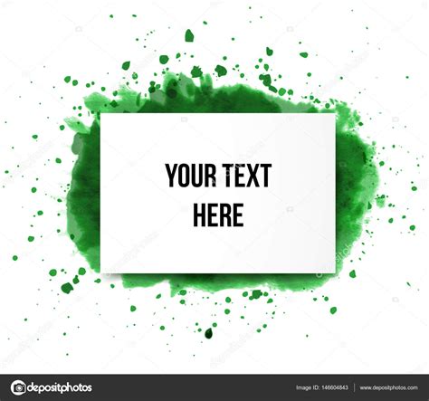 Green ink painting Stock Vector by ©Elinacious 146604843