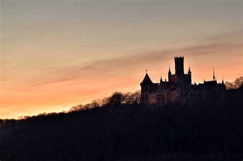 Kasteel Zonsondergang Bergen Gratis Foto Op Pixabay Pixabay