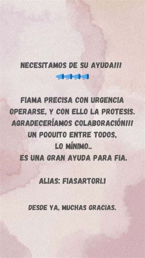 Nueva Campa A Solidaria Esta Vez Por Fiama Jun N