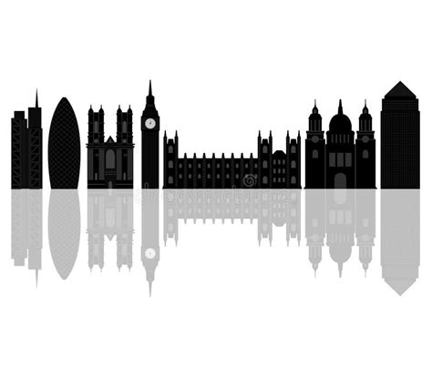 London Skyline Illustrated Stock Illustration Illustration Of Landmark