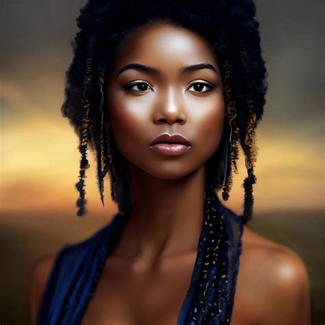 Beautiful Blasian Woman Portrait Hyper Realistic Midjourney