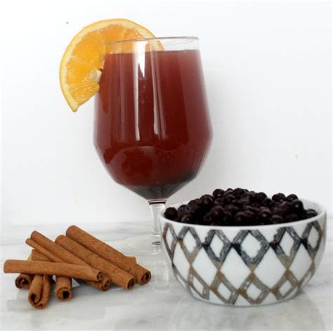 Holiday Hot Spiced Cider With Wild Blueberries