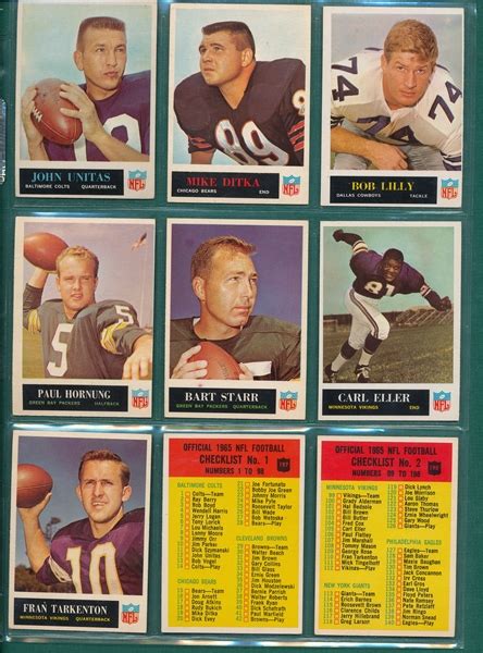 Lot Detail Philadelphia Football Complete Set W Checklists