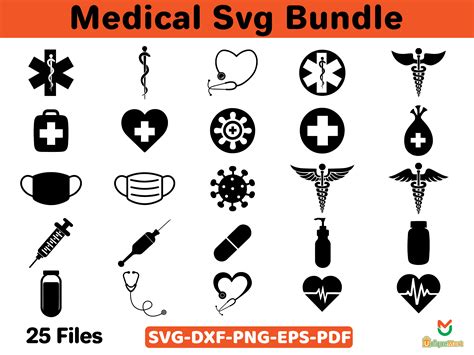 Medical Clipart Svg Bundle Graphic by Uniquemart · Creative Fabrica