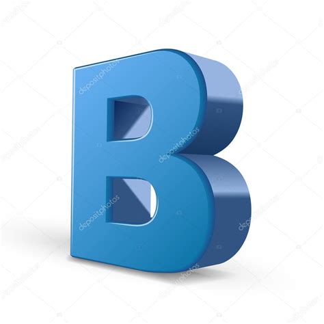 3d Blauer Buchstabe B Vektorgrafik Lizenzfreie Grafiken © Kchungtw