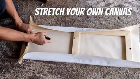 Make Your Own Canvas And Stretcher Bars Youtube