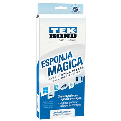 Esponja Mágica para limpeza pesada Tekbond Leroy Merlin