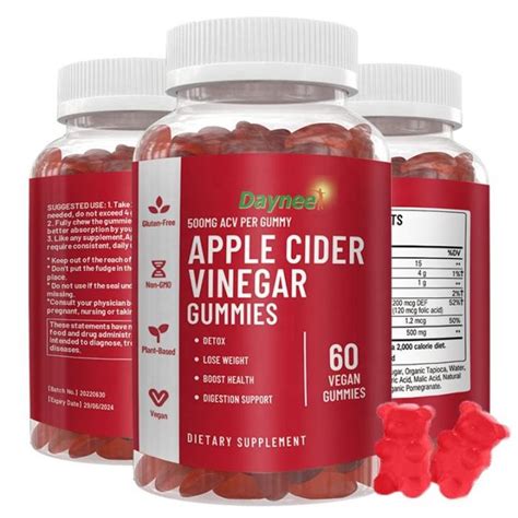 Daynee Apple Cider Vinegar Gummies Weight Control Health Gummy Vitamin