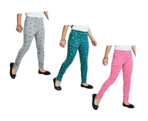 Buy Kayu Girls Super Soft Cotton Allover Printed Leggings Pack Of 3 Online At Best Prices In