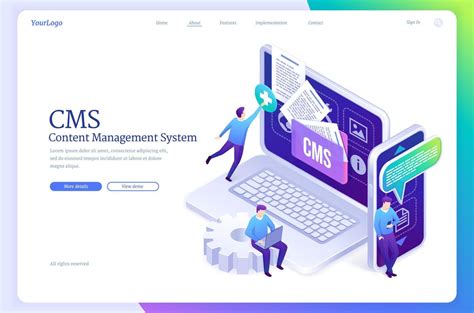 Content Management System Cms Banner Vector Art At Vecteezy