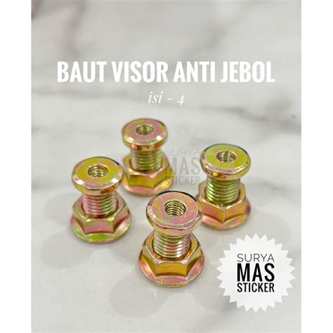 Jual Baut Visor Anti Jebol Nmax Lesi Isi Mur Wellnut Winshield Motor